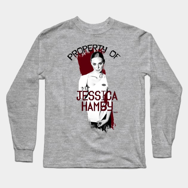 Property of Jessica Hamby Long Sleeve T-Shirt by AllieConfyArt